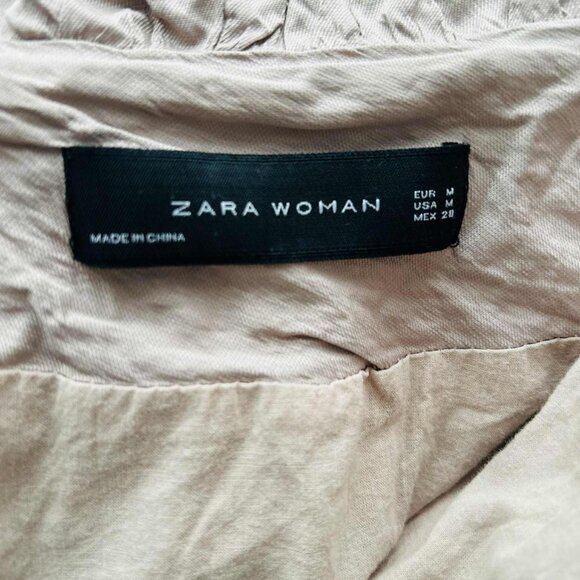 ZARA Woman Dusty Rose Crinkled Sculptural Tiered Jacket with Gathers – US M - Picture 10 of 10